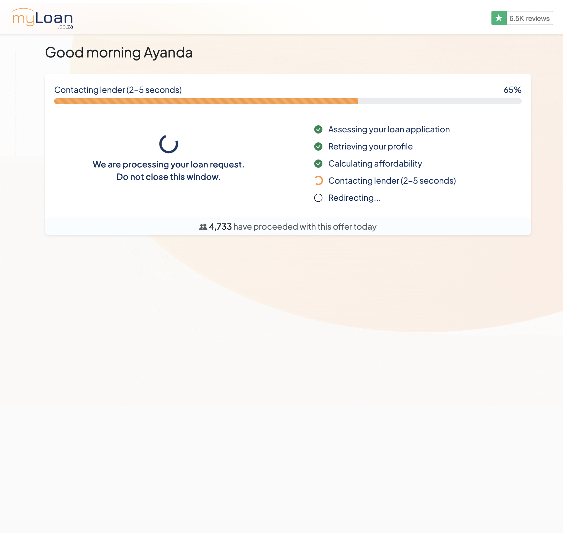 MyLoan comparison checking